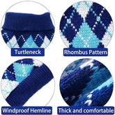 KUTKUT 2 Pack Small Dog Cat Sweater,Turtleneck Knitwear Small Pet Sweater, Soft Comfortable Pet Knitwear Pullover for Shihtzu, Pug, Lhasa etc, Small Dogs Cat Warm Clothes - kutkutstyle